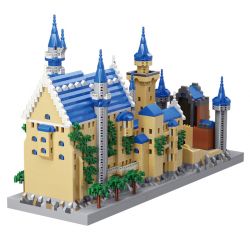 MOYU BLOCK MY92041 92041 non  LÂU ĐÀI NEUSCHWANSTEIN bộ đồ chơi xếp lắp ráp ghép mô hình Buildings NEUSCHWANSTEIN CASTLE 3948 khối