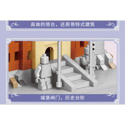 MOYU BLOCK MY92041 92041 non  LÂU ĐÀI NEUSCHWANSTEIN bộ đồ chơi xếp lắp ráp ghép mô hình Buildings NEUSCHWANSTEIN CASTLE 3948 khối