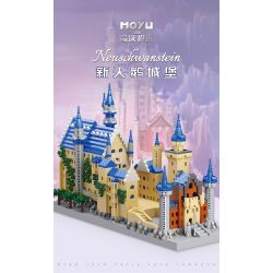 MOYU BLOCK MY92041 92041 non  LÂU ĐÀI NEUSCHWANSTEIN bộ đồ chơi xếp lắp ráp ghép mô hình Buildings NEUSCHWANSTEIN CASTLE 3948 khối