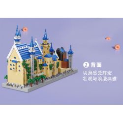 MOYU BLOCK MY92041 92041 non  LÂU ĐÀI NEUSCHWANSTEIN bộ đồ chơi xếp lắp ráp ghép mô hình Buildings NEUSCHWANSTEIN CASTLE 3948 khối