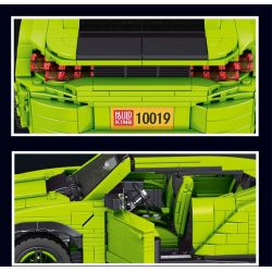 MouldKing 10019 Mould King 10019 non  BÒ RỪNG LAMBO tỷ lệ 1:16 bộ đồ chơi xếp lắp ráp ghép mô hình Creator Expert LAMBO URUS Chuyên Gia Sáng Tạo 1538 khối