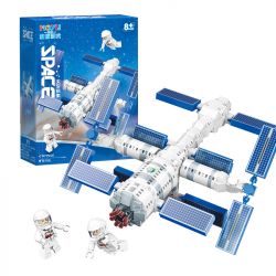 MOYU BLOCK MY95036 95036 non  THÁM HIỂM KHÔNG GIAN TRẠM VŨ TRỤ bộ đồ chơi xếp lắp ráp ghép mô hình Space 745 khối