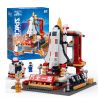 MOYU BLOCK MY95031 95031 non  KHÁM PHÁ KHÔNG GIAN TRUNG TÂM PHÓNG VỆ TINH bộ đồ chơi xếp lắp ráp ghép mô hình Space Thám Hiểm Không Gian 1004 khối