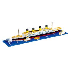 FUN IMAGINATION LZ8026 8026 non  TÀU DU LỊCH TITANIC bộ đồ chơi xếp lắp ráp ghép mô hình Creator Sáng Tạo 2338 khối