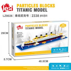 FUN IMAGINATION LZ8026 8026 non  TÀU DU LỊCH TITANIC bộ đồ chơi xếp lắp ráp ghép mô hình Creator Sáng Tạo 2338 khối