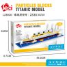 FUN IMAGINATION LZ8026 8026 non  TÀU DU LỊCH TITANIC bộ đồ chơi xếp lắp ráp ghép mô hình Creator Sáng Tạo 2338 khối