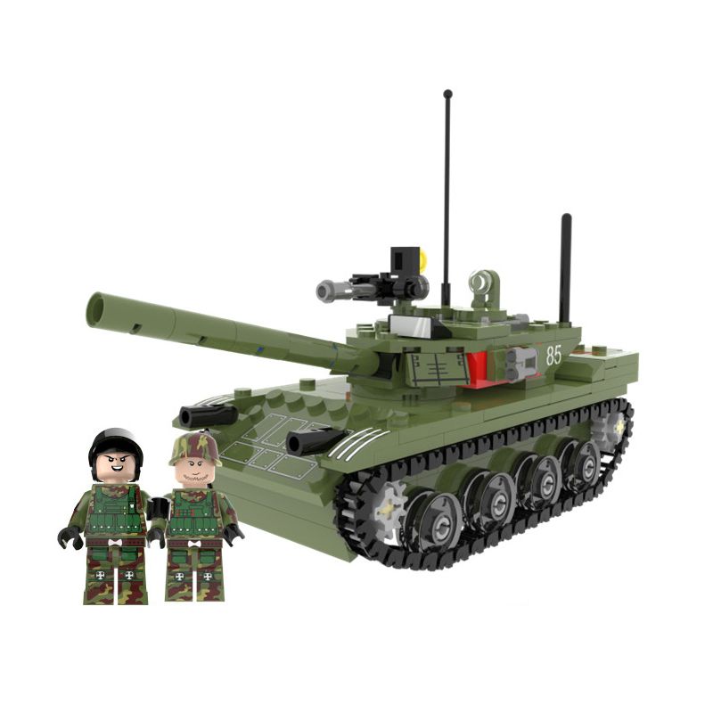 ZHEGAO QL910 non  XE TĂNG QUÂN ĐỘI bộ đồ chơi xếp lắp ráp ghép mô hình Military Army MILITARY TANK Quân Sự Bộ Đội 327 khối
