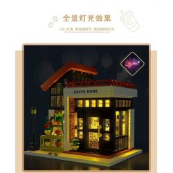 MorkModel 031062 Mork Model 031062 non  CAFE ÁNH NẮNG THỜI GIAN bộ đồ chơi xếp lắp ráp ghép mô hình Modular Buildings COFFE HOME Mô Hình Nhà Cửa 1512 khối