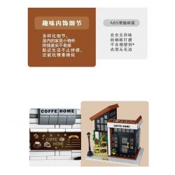MorkModel 031062 Mork Model 031062 non  CAFE ÁNH NẮNG THỜI GIAN bộ đồ chơi xếp lắp ráp ghép mô hình Modular Buildings COFFE HOME Mô Hình Nhà Cửa 1512 khối