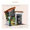 MorkModel 031062 Mork Model 031062 non  CAFE ÁNH NẮNG THỜI GIAN bộ đồ chơi xếp lắp ráp ghép mô hình Modular Buildings COFFE HOME Mô Hình Nhà Cửa 1512 khối