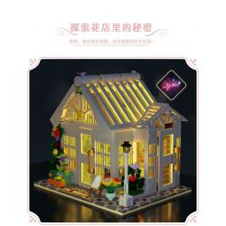 MorkModel 031061 Mork Model 031061 non  SUNSHINE FLOWER HOUSE CỬA HÀNG HOA THỜI GIAN bộ đồ chơi xếp lắp ráp ghép mô hình Modular Buildings FLOWER SHOP Mô Hình Nhà Cửa 1593 khối
