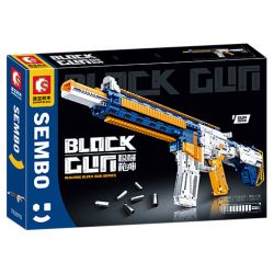 SEMBO 702970 non  SÚNG TRƯỜNG TẤN CÔNG bộ đồ chơi xếp lắp ráp ghép mô hình 1444 khối