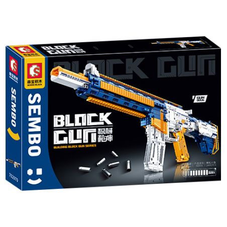 SEMBO 702970 non  SÚNG TRƯỜNG TẤN CÔNG bộ đồ chơi xếp lắp ráp ghép mô hình 1444 khối