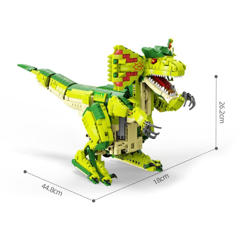 SEMBO 730002 non  ĐIỀU KHIỂN TỪ XA DILOPHOSAURUS bộ đồ chơi xếp lắp ráp ghép mô hình  DINOSAUR Kỹ Thuật Công Nghệ Cao Mô Hình Phương Tiện 1415 khối