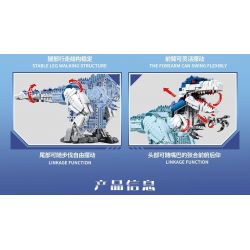 SEMBO 730001 non  RỒNG BẠO CHÚA ĐIỀU KHIỂN TỪ XA bộ đồ chơi xếp lắp ráp ghép mô hình  DINOSAUR Kỹ Thuật Công Nghệ Cao Mô Hình Phương Tiện 1374 khối