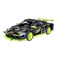 SEMBO 701895 non  ĐIỀU KHIỂN TỪ XA DRAKE RACER bộ đồ chơi xếp lắp ráp ghép mô hình 618 khối