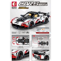 SEMBO 701894 non  ĐUA XE BRAY ĐIỀU KHIỂN TỪ XA tỷ lệ 1:18 bộ đồ chơi xếp lắp ráp ghép mô hình 554 khối