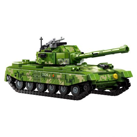 SEMBO 203123 203124 203125 203126 non  XE TĂNG CHIẾN ĐẤU CHỦ LỰC KIỂU 88 4 TỔ HỢP bộ đồ chơi xếp lắp ráp ghép mô hình TYPE 88 MAIN BATTLE TANK 910 khối