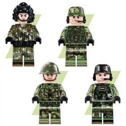 SEMBO 203123 203124 203125 203126 non  XE TĂNG CHIẾN ĐẤU CHỦ LỰC KIỂU 88 4 TỔ HỢP bộ đồ chơi xếp lắp ráp ghép mô hình TYPE 88 MAIN BATTLE TANK 910 khối