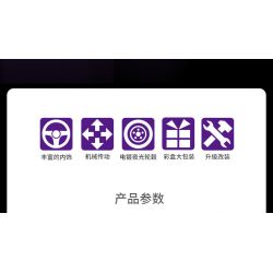 GBL KY1076 1076 non  SIÊU XE RAMBO MÀU TÍM QUYẾN RŨ 1:14 tỷ lệ 1:14 bộ đồ chơi xếp lắp ráp ghép mô hình  Kỹ Thuật Công Nghệ Cao Mô Hình Phương Tiện 1236 khối