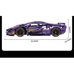 GBL KY1076 1076 non  SIÊU XE RAMBO MÀU TÍM QUYẾN RŨ 1:14 tỷ lệ 1:14 bộ đồ chơi xếp lắp ráp ghép mô hình  Kỹ Thuật Công Nghệ Cao Mô Hình Phương Tiện 1236 khối