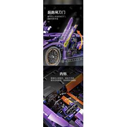 GBL KY1076 1076 non  SIÊU XE RAMBO MÀU TÍM QUYẾN RŨ 1:14 tỷ lệ 1:14 bộ đồ chơi xếp lắp ráp ghép mô hình  Kỹ Thuật Công Nghệ Cao Mô Hình Phương Tiện 1236 khối