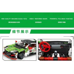 LEIBAO 8216 non  XE KÉO OUGE NSX tỷ lệ 1:24 bộ đồ chơi xếp lắp ráp ghép mô hình  Kỹ Thuật Công Nghệ Cao Mô Hình Phương Tiện 458 khối