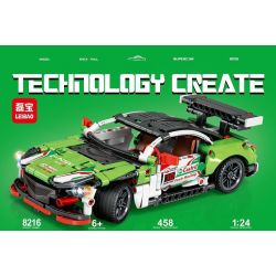 LEIBAO 8216 non  XE KÉO OUGE NSX tỷ lệ 1:24 bộ đồ chơi xếp lắp ráp ghép mô hình  Kỹ Thuật Công Nghệ Cao Mô Hình Phương Tiện 458 khối