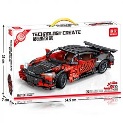LEIBAO 8213 non  CORVETTE KÉO LẠI XE tỷ lệ 1:24 bộ đồ chơi xếp lắp ráp ghép mô hình  Kỹ Thuật Công Nghệ Cao Mô Hình Phương Tiện 453 khối