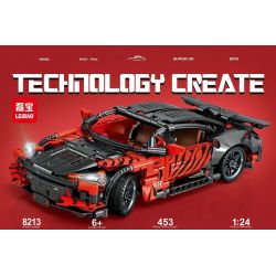 LEIBAO 8213 non  CORVETTE KÉO LẠI XE tỷ lệ 1:24 bộ đồ chơi xếp lắp ráp ghép mô hình  Kỹ Thuật Công Nghệ Cao Mô Hình Phương Tiện 453 khối