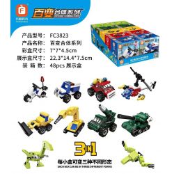 FORANGE FC3823 3823 non  PHÙ HỢP LINH HOẠT bộ đồ chơi xếp lắp ráp ghép mô hình Creator 3 In 1 Sáng Tạo Với 3 Mẫu