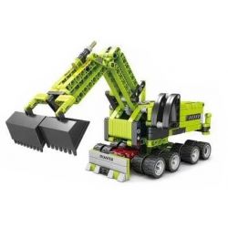 GBL KY1081 1081 non  MÁY XÚC CATERPILLAR 8 TỔ HỢP bộ đồ chơi xếp lắp ráp ghép mô hình  PROJECT MACHINE Kỹ Thuật Công Nghệ Cao Mô Hình Phương Tiện 875 khối