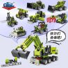 GBL KY1081 1081 non  MÁY XÚC CATERPILLAR 8 TỔ HỢP bộ đồ chơi xếp lắp ráp ghép mô hình  PROJECT MACHINE Kỹ Thuật Công Nghệ Cao Mô Hình Phương Tiện 875 khối