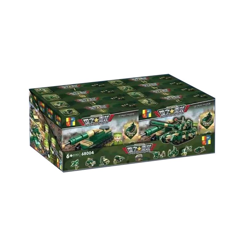 JP 68004 non  TỔ HỢP XE TĂNG HẠNG NẶNG KINGDOM 8 TIGER CHIẾN ĐẤU CHỦ LỰC PHÁO CAO TỐC DÃ MÁY TÊN LỬA NUỐT SÚNG TÀU KHU TRỤC HANKS SÂN BAY NÉM BOM TIM bộ đồ chơi xếp lắp ráp ghép mô hình Military Army PEACE Quân Sự Bộ Đội 775 khối