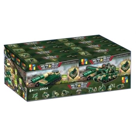 JP 68004 non  TỔ HỢP XE TĂNG HẠNG NẶNG KINGDOM 8 TIGER CHIẾN ĐẤU CHỦ LỰC PHÁO CAO TỐC DÃ MÁY TÊN LỬA NUỐT SÚNG TÀU KHU TRỤC HANKS SÂN BAY NÉM BOM TIM bộ đồ chơi xếp lắp ráp ghép mô hình Military Army PEACE Quân Sự Bộ Đội 775 khối