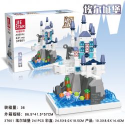 JIESTAR 37601 non  LÂU ĐÀI EL bộ đồ chơi xếp lắp ráp ghép mô hình 241 khối
