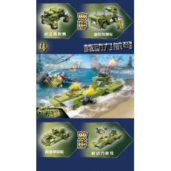 JP 68003 non  MÁY PHÓNG TÊN LỬA HẠNG NẶNG KINGDOM 4 TỔ HỢP XE BỌC THÉP LỘI NƯỚC PHÁO ONG LỐC XOÁY TÀU SÂN BAY CHẠY BẰNG NĂNG LƯỢNG HẠT NHÂN bộ đồ chơi xếp lắp ráp ghép mô hình Military Army PEACE Quân Sự Bộ Đội 782 khối