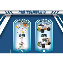 PanlosBrick 633087 Panlos Brick 633087 non  PHƯƠNG TIỆN VẬN CHUYỂN MẶT TRĂNG 8 TỔ HỢP bộ đồ chơi xếp lắp ráp ghép mô hình Creator LUNAR TRANSPORTER Sáng Tạo 702 khối