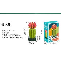 JAKI JK2728 2728 non  CÂY GỖ MỌNG NƯỚC 6 LOẠI VŨ ĐIỆU HOÀNG HÔN ĐÀO TRỨNG XƯƠNG RỒNG HỔ PHÁCH VÀNG MẪU ĐƠN TÍM bộ đồ chơi xếp lắp ráp ghép mô hình Flowers PLANTE Hoa