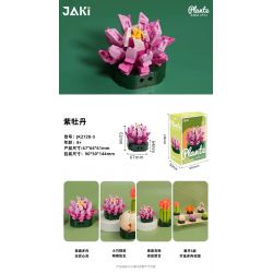 JAKI JK2728 2728 non  CÂY GỖ MỌNG NƯỚC 6 LOẠI VŨ ĐIỆU HOÀNG HÔN ĐÀO TRỨNG XƯƠNG RỒNG HỔ PHÁCH VÀNG MẪU ĐƠN TÍM bộ đồ chơi xếp lắp ráp ghép mô hình Flowers PLANTE Hoa