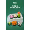 JAKI JK2728 2728 non  CÂY GỖ MỌNG NƯỚC 6 LOẠI VŨ ĐIỆU HOÀNG HÔN ĐÀO TRỨNG XƯƠNG RỒNG HỔ PHÁCH VÀNG MẪU ĐƠN TÍM bộ đồ chơi xếp lắp ráp ghép mô hình Flowers PLANTE Hoa