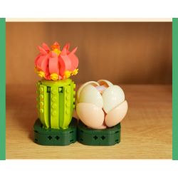 JAKI JK2728 2728 non  CÂY GỖ MỌNG NƯỚC 6 LOẠI VŨ ĐIỆU HOÀNG HÔN ĐÀO TRỨNG XƯƠNG RỒNG HỔ PHÁCH VÀNG MẪU ĐƠN TÍM bộ đồ chơi xếp lắp ráp ghép mô hình Flowers PLANTE Hoa