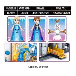 LB LB+ LB621 non  CÔNG CHÚA ELSA bộ đồ chơi xếp lắp ráp ghép mô hình Girl ICE AND SNOW PRINCESS Con Gái 432 khối