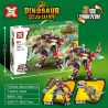 SX 9094 non  THẾ GIỚI KHỦNG LONG SCARLET MECH T-REX bộ đồ chơi xếp lắp ráp ghép mô hình Jurassic World 366 khối