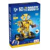 ZHEGAO QL1216 1216 non  ROBOT LẬP TRÌNH ĐIỀU KHIỂN TỪ XA MÀU VÀNG bộ đồ chơi xếp lắp ráp ghép mô hình SCI-FI ROBOTS 513 khối