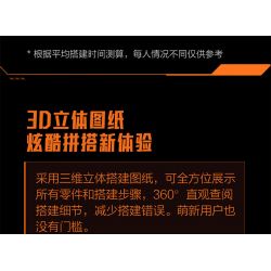 XIAOMI MITU MI ONEBOT OBWZKC20AIQI 20AIQI non  XE BỌC THÉP HỔ RĂNG KIẾM bộ đồ chơi xếp lắp ráp ghép mô hình  Kỹ Thuật Công Nghệ Cao Mô Hình Phương Tiện