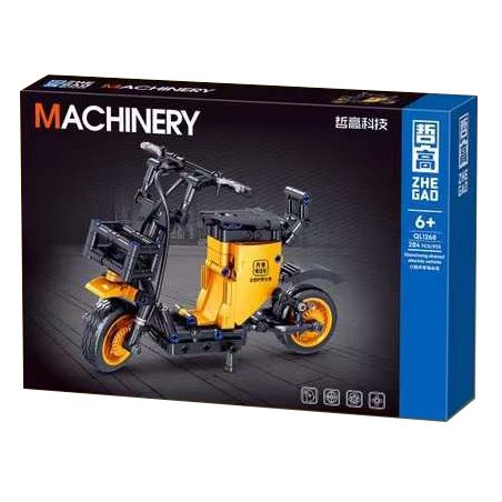 ZHEGAO QL1268 1268 non  XIAOCHENG CHIA SẺ XE ĐIỆN bộ đồ chơi xếp lắp ráp ghép mô hình  MACHINERY Kỹ Thuật Công Nghệ Cao Mô Hình Phương Tiện 284 khối