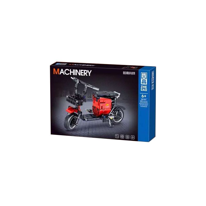 ZHEGAO QL1267 1267 non  XIAOHONG CHIA SẺ XE ĐIỆN bộ đồ chơi xếp lắp ráp ghép mô hình  MACHINERY Kỹ Thuật Công Nghệ Cao Mô Hình Phương Tiện 292 khối