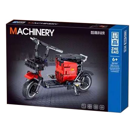 ZHEGAO QL1267 1267 non  XIAOHONG CHIA SẺ XE ĐIỆN bộ đồ chơi xếp lắp ráp ghép mô hình  MACHINERY Kỹ Thuật Công Nghệ Cao Mô Hình Phương Tiện 292 khối