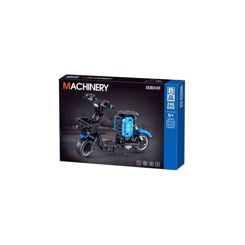 ZHEGAO QL1266 1266 non  XE ĐIỆN DÙNG CHUNG XIAOLAN bộ đồ chơi xếp lắp ráp ghép mô hình  MACHINERY Kỹ Thuật Công Nghệ Cao Mô Hình Phương Tiện 297 khối